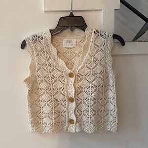 Zara crochet vest